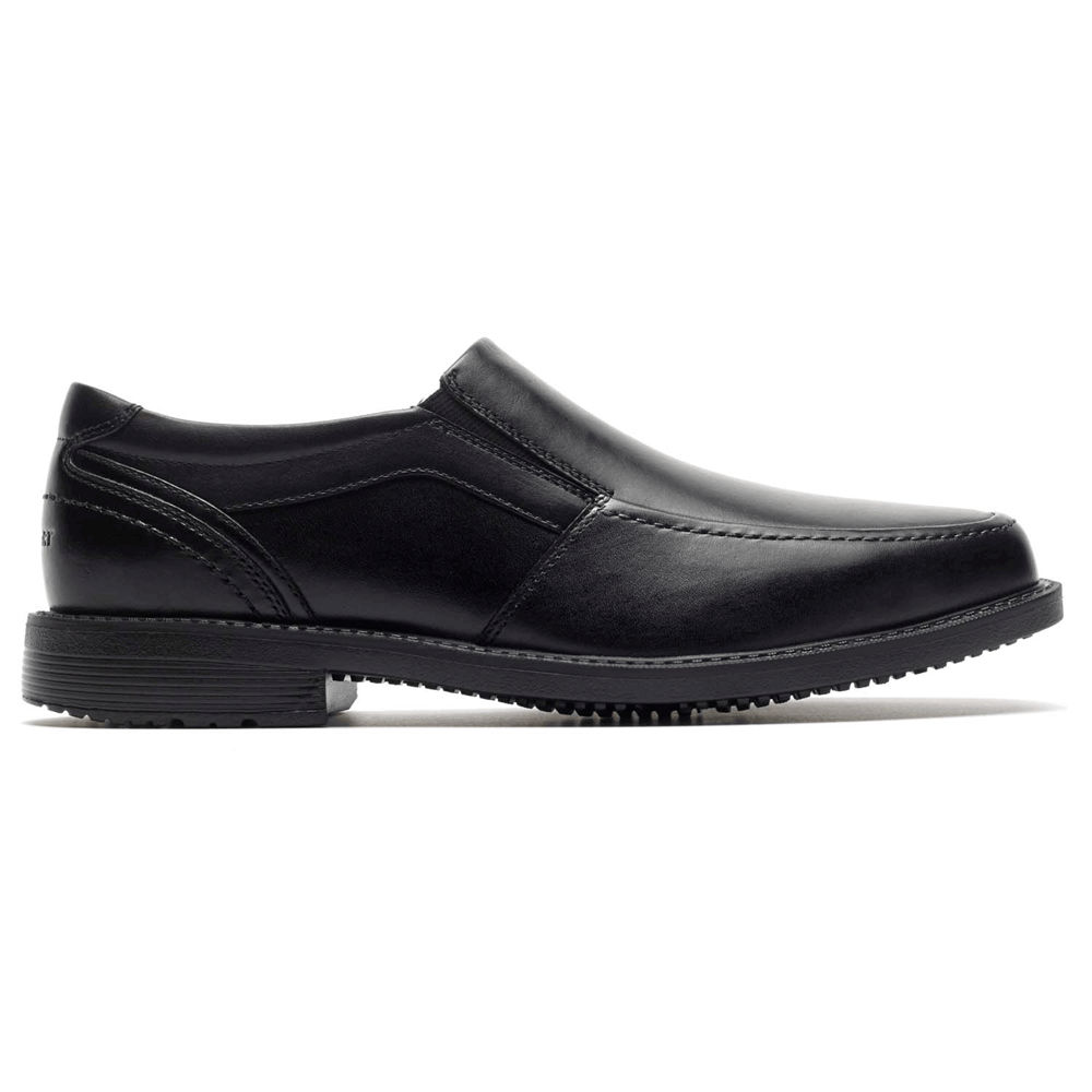 Sapato Vela Rockport Homem Pretas - Style Leader 2 Moc Toe - 14928JOBF